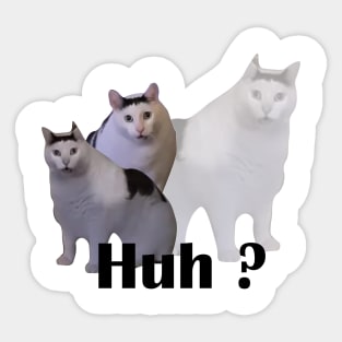 Huh Cat Meme Sticker